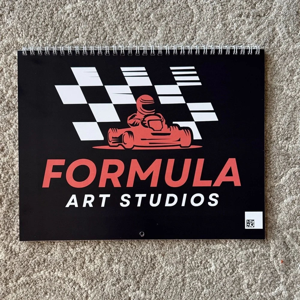 NEW Formula 1, F1 2026 Race Calendar - Black, White and Red